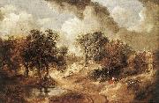 GAINSBOROUGH, Thomas Landscape in Suffolk sdg oil painting reproduction